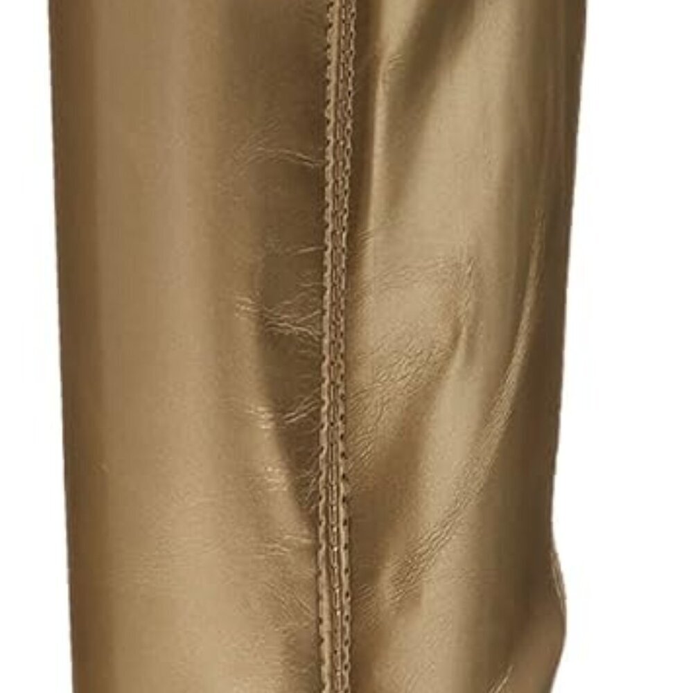 New Women's Knee High Boot Gold 8 - Picture 3 of 8